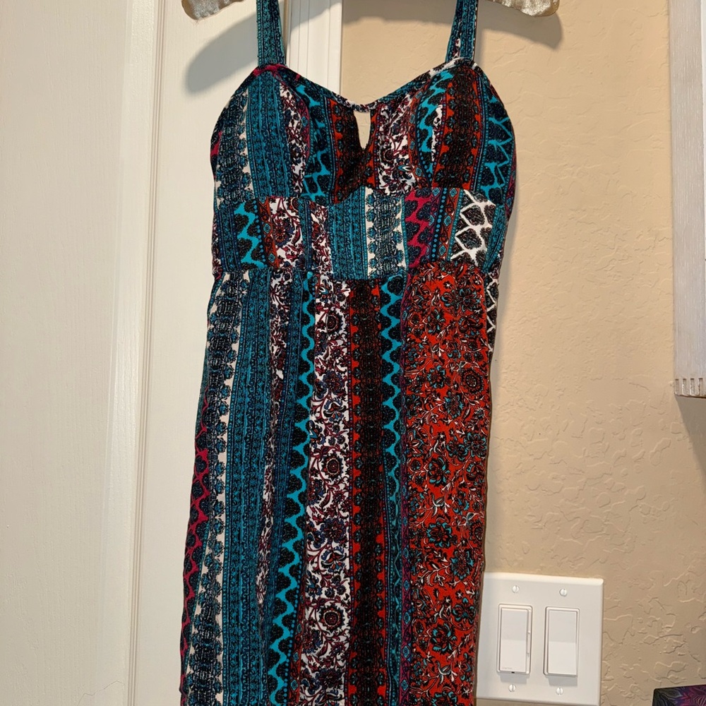 Multicolor Bohemian Women Dress